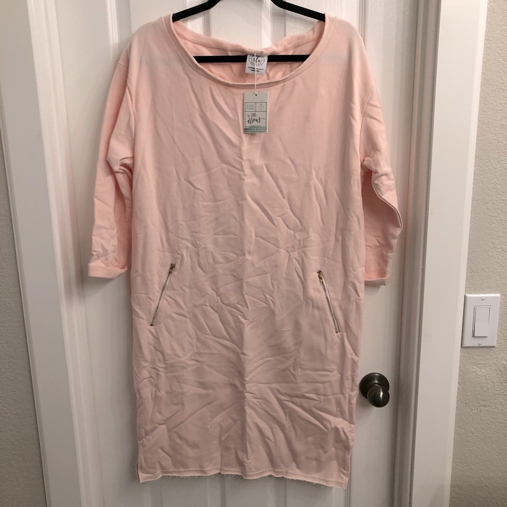 NWT Two Arrows Maternity Nursing Terry Dress